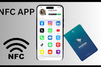 develop secured nfc app, digital card app bill payment app digital bank app