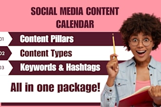 draft a strategic social media content calendar and content plan