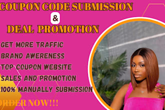 manually submit your coupon code and deals to 100 UK USA site