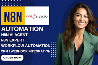setup n8n automation n8n ai agent n8n workflow n8n expert zapier make com api