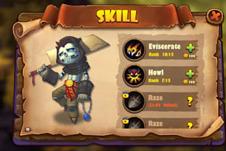 high quality 2d game assets, objects, icon, game UI UX, props, 2d game graphics