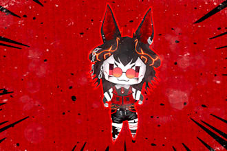 do 3d low poly chibi vtuber, vrchat model in blender