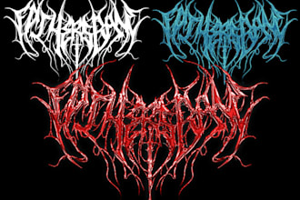 create name with metal logo style