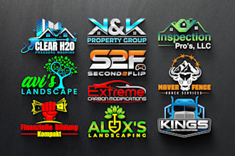 design outstanding 3d and modern business logo and redesign