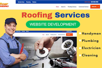 design handyman, roofing, plumbing, and  construction websites