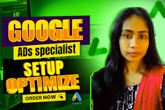 setup and manage google ads adwords search ads PPC campaigns as search ad expert