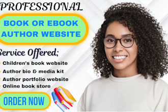 do book author website ebook website children author website ebook landing page