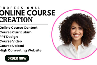 create online course content syllabus plan web based training course creation