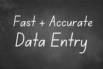 do fast, accurate data entry at a low price