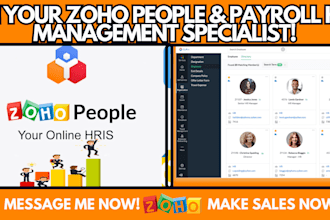 be your zoho people and payroll HR management specialist