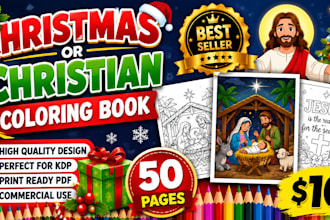 draw bold and easy coloring book for kids christmas coloring book illustration