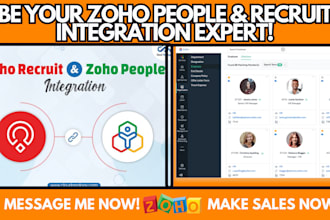 provide complete zoho people and recruit integration