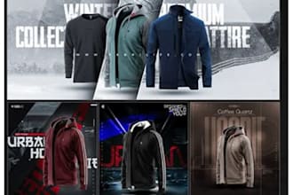design winter apparel shopify store winter accessories store winter coat store