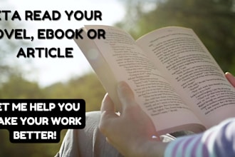 be your meticulous beta reader proofreading copy editor plagiarism checker book