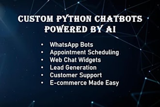 create custom python flask and uchat whatsapp bots for you