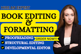 professionally edit,proofread,develop, format your fiction novel or book,memoir