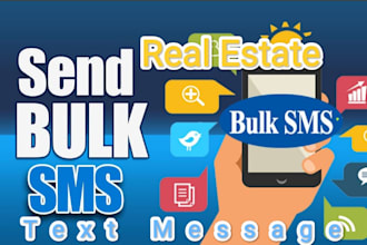 send bulk SMS text message with local USA leads for real