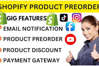 design shopify store preorder, preorder appikon preorder notify preorder globo
