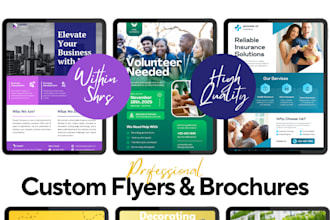 design eye catching event flyer, business flyer, marketing flyer, media kit