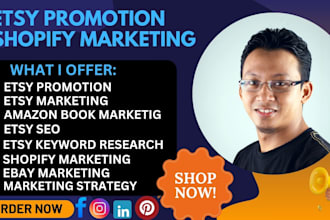 promote your etsy shop with advanced SEO and targeted marketing for more sales