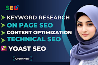 do on page and technical SEO optimization for wordpress and shopify  website