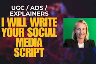 write your social media or ugc script using ai