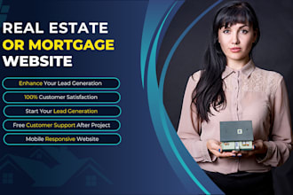 build a mobile responsive real estate or mortgage website for lead generation