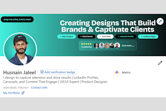 design attractive linkedin banners, carousels and cheatsheets