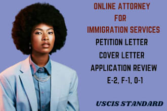 be online lawyer, draft an eb2 niw petition or cover letter immigration visa