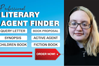 find active literary agent for children book, movie script, fiction book