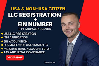 register USA llc and UK ltd company formation and ein number