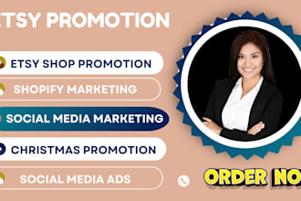 do etsy promotion, shopify store promotion, to boost traffic