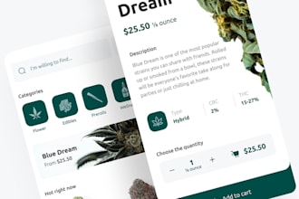 develop cannabis delivery app, marijuana app, hemp app, cannabis marketplace app