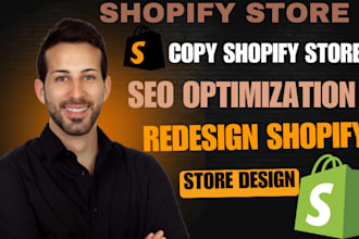copy shopify store or dropshipping website redesign design or clone duplicate