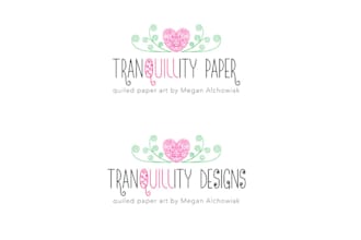 create paper quelling craft business logo design