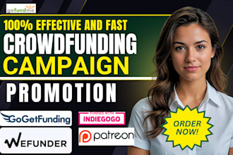 do crowdfunding promotion on indiegogo kickstarter gofundme fundraising campaign