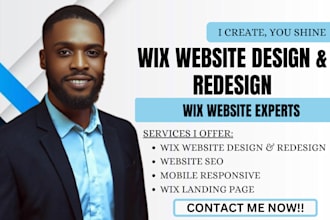 build wix online store, wix landing page, wix online course, wix seo, wix studio