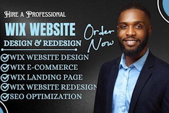 build wix website, redesign wix studio website, wix booking, wix store design