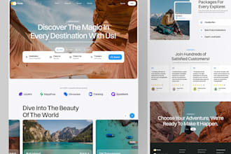 design and redesign stunning travel agency tourism tour website