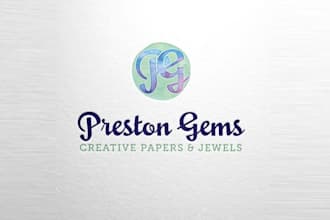 create paper jewelry crafts person logo design