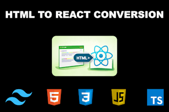 convert your HTML, CSS, and js website into a react app