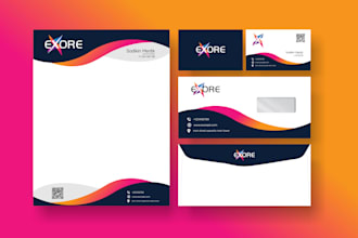 do logo, business card, letterhead and stationery