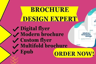 do digital flyer, modern brochure, custom flyer, medical brochure, epub