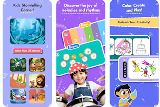 build a fully kid learning, e learning app, kid educational games for schools