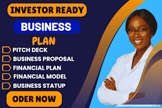 crate investor ready business plan pitch deck and financial model plan