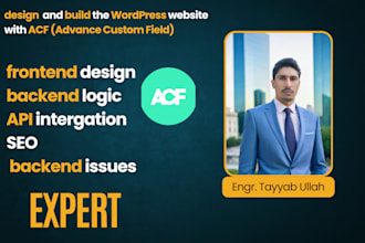 design  wordpress websites using advanced custom fields acf custom post type