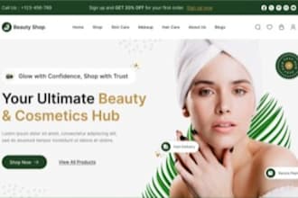 design skin care shopify store skin care store skin care website skincare websit