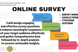 design online survey google form typeform jotform market research data analysis