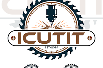 do cutting machines services logo design for your business
