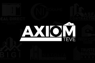 design a realtor real estate, construction and business logo